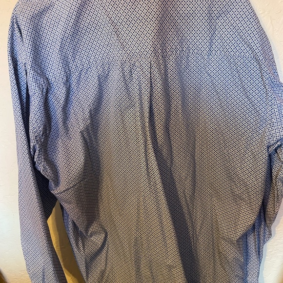 Blue Patterned Button-Up Shirt - Picture 3 of 3
